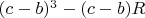 $(c-b)^3-(c-b)R$