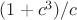 $(1+c^3)/c$