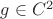 $g\in C^2$