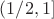 $(1/2,1]$