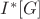 $ I^{*}[G] $