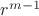 $ r^{m-1} $