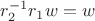$r_2^{-1}r_1w = w$