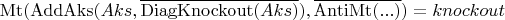 $\operatorname{Mt}(\operatorname{AddAks}(Aks, \overline{\operatorname{DiagKnockout}(Aks)}), \overline{\operatorname{AntiMt}(...)}) = knockout$