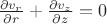 $\frac{\partial v_r}{\partial r}+\frac{\partial v_z}{\partial z}=0$