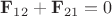 $\mathbf{F}_{12}+\mathbf{F}_{21}=0$