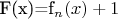 F(x)=f_n(x)+1