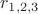 $r_{1,2,3}$