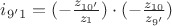 $i_{9'1}=(-\frac{z_{10'}}{z_1})\cdot(-\frac{z_{10}}{z_{9'}})$