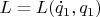 $L=L(\dot{q}_1,q_1)$