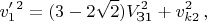 $$v '_1^2=(3-2\sqrt{2} ) V_{\text{З1}}^2+v_{k2}^2 \, ,$$