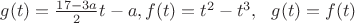 $g(t)=\frac{17-3a}{2}t-a,f(t)=t^2-t^3, \ \ g(t)=f(t)$