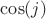 $\cos (j)$