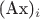 (Ax)_i