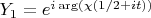 $Y_1=e^{i\arg(\chi(1/2+it))}$