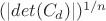$(|det(C_d)|)^{1/n}}$