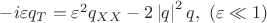 $-i \varepsilon q_T=\varepsilon^2 q_{XX}-2 \left | q \right |^2 q, \ (\varepsilon \ll  1)$
