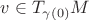 $v\in T_{\gamma(0)}M$