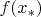 $f(x_*)$