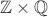 $\mathbb Z\times\mathbb Q$
