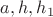 $a, h, h_{1}$