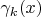 $\gamma_k(x)$