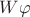 $W\varphi$