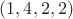 $(1,4,2,2)$