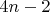 $4n-2$