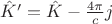 $\hat{K}' =\hat K-\frac{4\pi}{c}j$