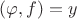 $(\varphi,f)=y$