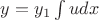 $y=y_1\int u dx$