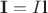 $\mathbf{I}= I\mathbf{l}$