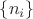 $\{n_i\}$