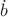 $\dot{b}$