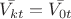 $\bar{V_{kt}}=\bar{V_{0t}}$