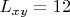 $L_{xy}=12$$