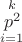 $\[
\mathop {p^2 }\limits_{i = 1}^k 
\]
$
