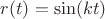 $r(t)=\sin(kt)$