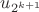 $u_{2^{k+1}}$ $u_{2^{k+1}}$