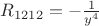$R_{1212}=- \frac 1 {y^4}$
