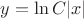$y=\ln C|x|$