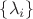 $\{\lambda_i\}$