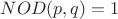 $NOD(p,q) = 1$