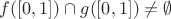 $f([0,1]) \cap g([0,1])\neq\emptyset$