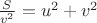 $\frac{S}{v^2}=u^2+v^2$