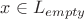 $x \in L_{empty}$