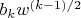 $b_k w^{(k-1)/2}$