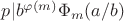 $p|b^{\varphi(m)}\Phi_m(a/b)$
