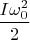 $\dfrac{I\omega_0^2}{2}$
